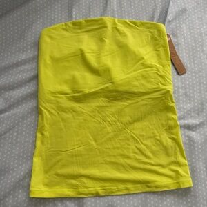 Skims Bright Yellow Tube Top